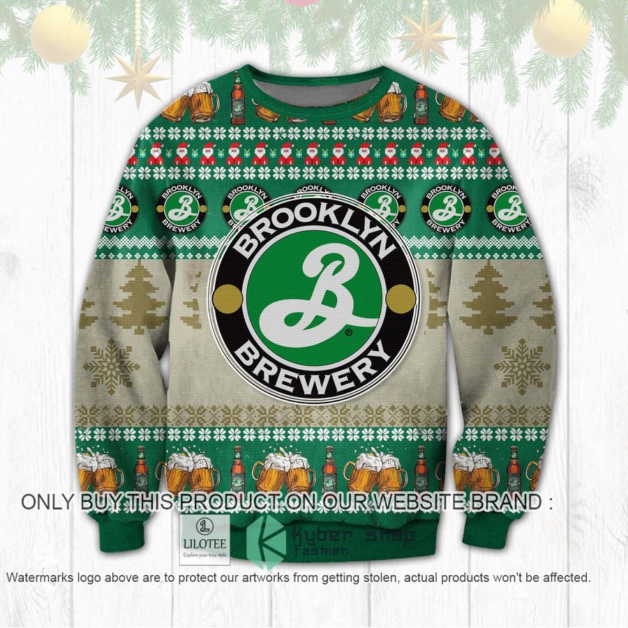 brooklyn brewery christmas sweater sweatshirt 1 57594