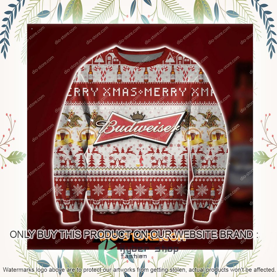 budweiser ugly christmas sweater 1 49389