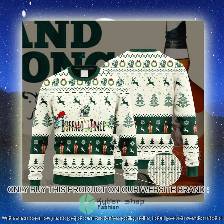 Buffalo Trace Santa Hat Ugly Christmas Sweater 4 buffalo trace santa hat ugly christmas sweater 4 94908