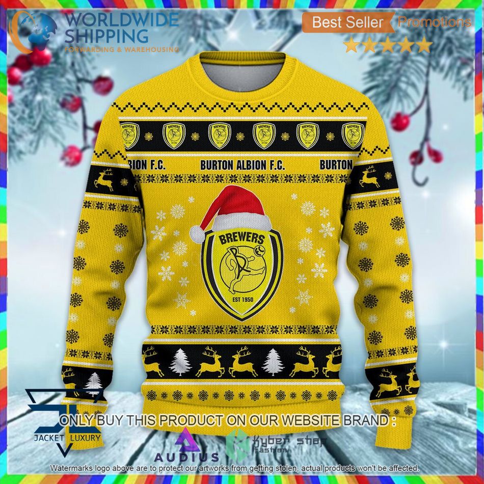 burton albion f c efl ugly christmas sweater 2 65271