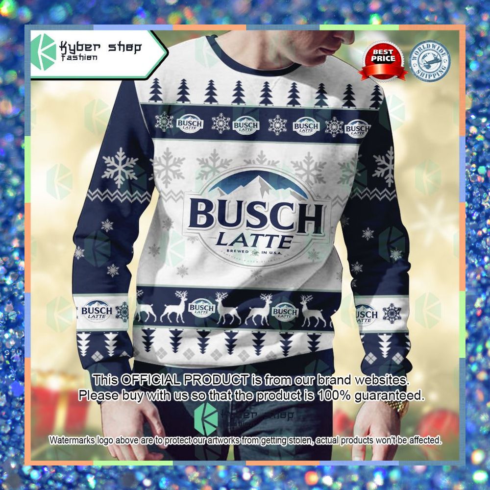 Busch Latte Custom Name ugly Sweater 7 Busch Latte Custom Name ugly Sweater word2