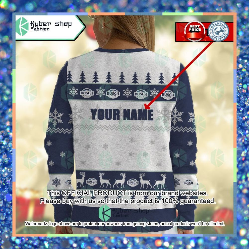 Busch Latte Custom Name ugly Sweater 10 Busch Latte Custom Name ugly Sweater word2