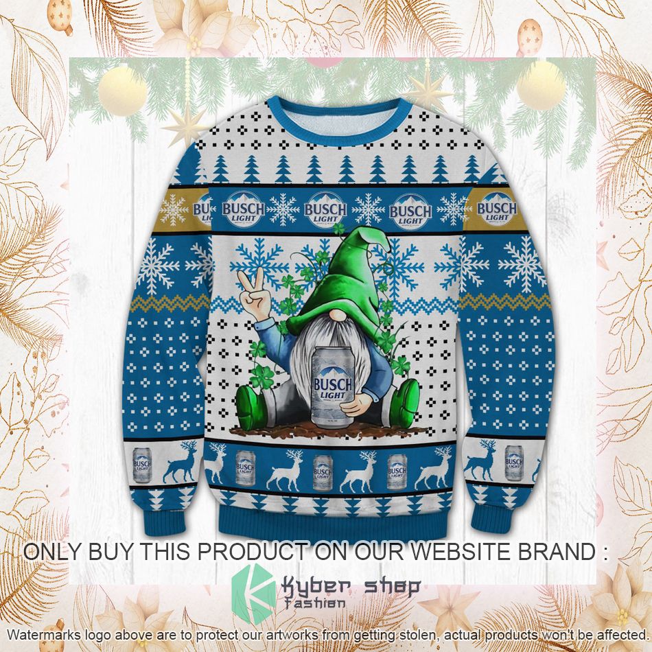 busch light gnome ugly christmas sweater 2 24790