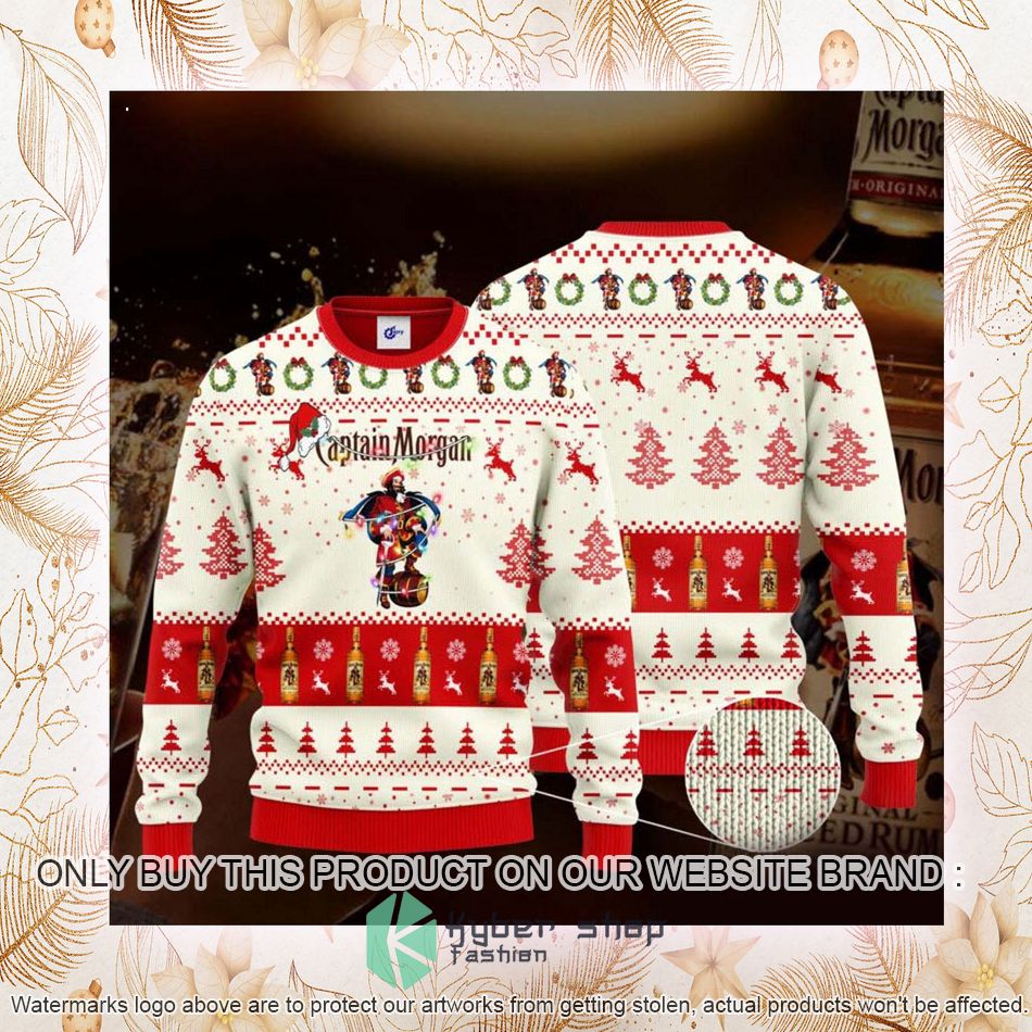 captain morgan santa hat ugly christmas sweater 2 2217
