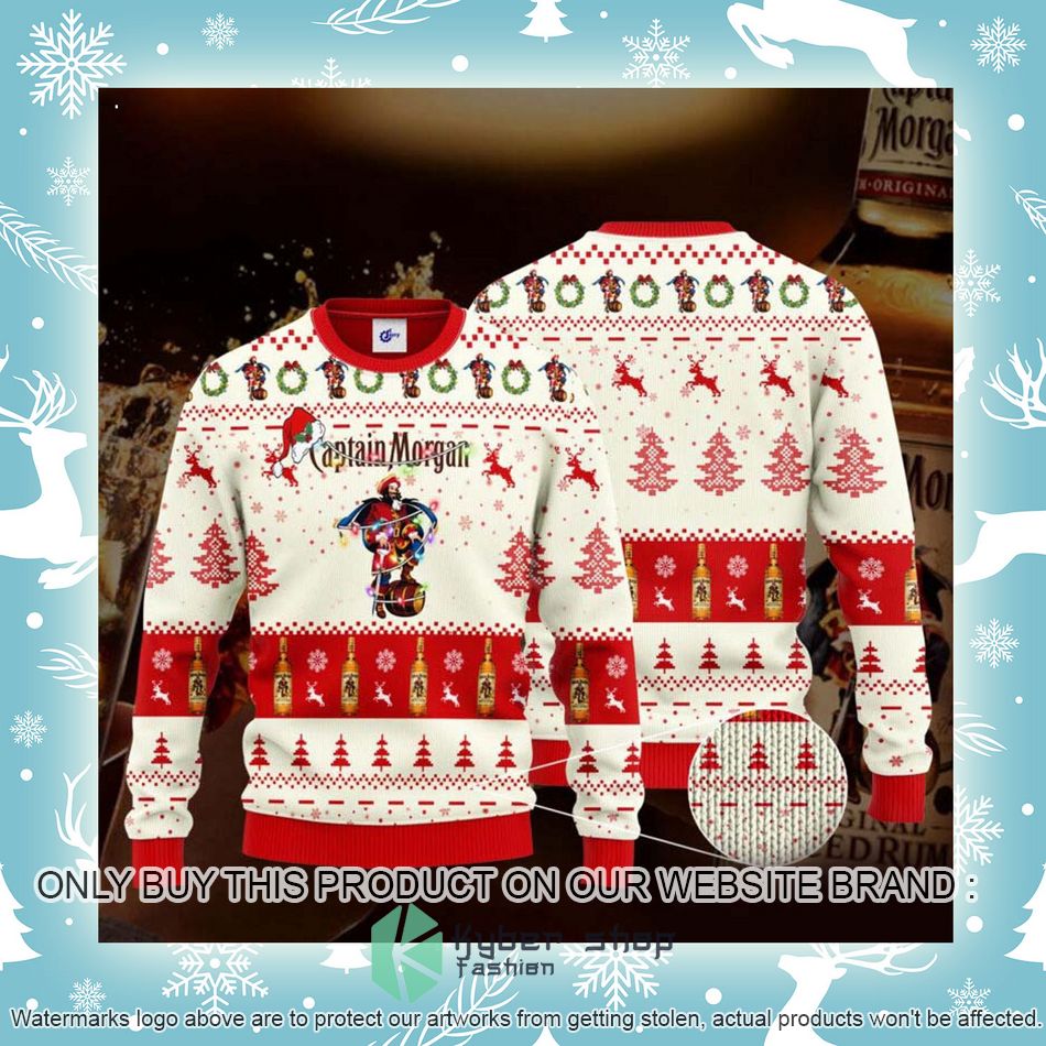 Captain Morgan Santa Hat Ugly Christmas Sweater 3 captain morgan santa hat ugly christmas sweater 3 44398