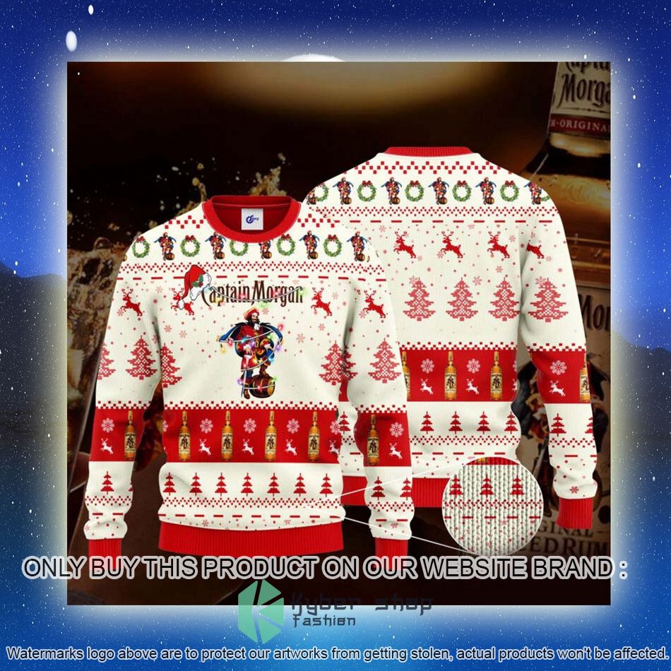 Captain Morgan Santa Hat Ugly Christmas Sweater 4 captain morgan santa hat ugly christmas sweater 4 24641