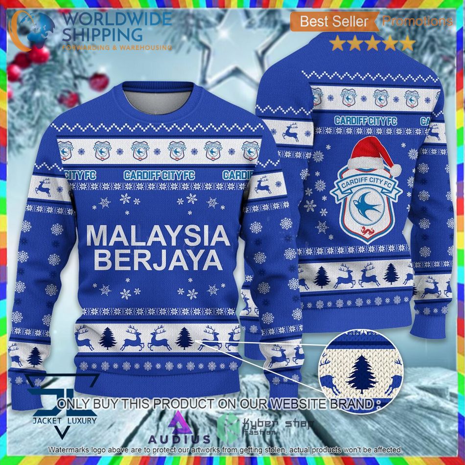 cardiff city f c efl ugly christmas sweater 1 64787