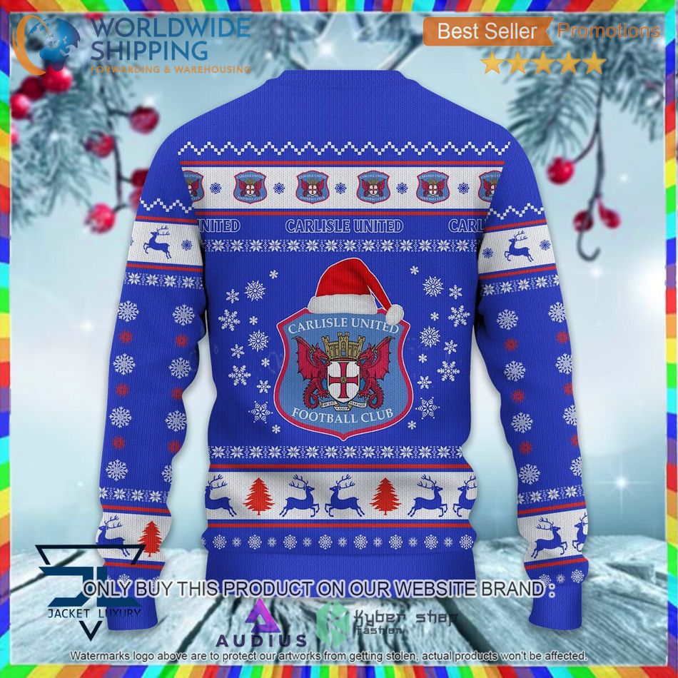 Carlisle United EFL Ugly Christmas Sweater 3 carlisle united efl ugly christmas sweater 3 85335