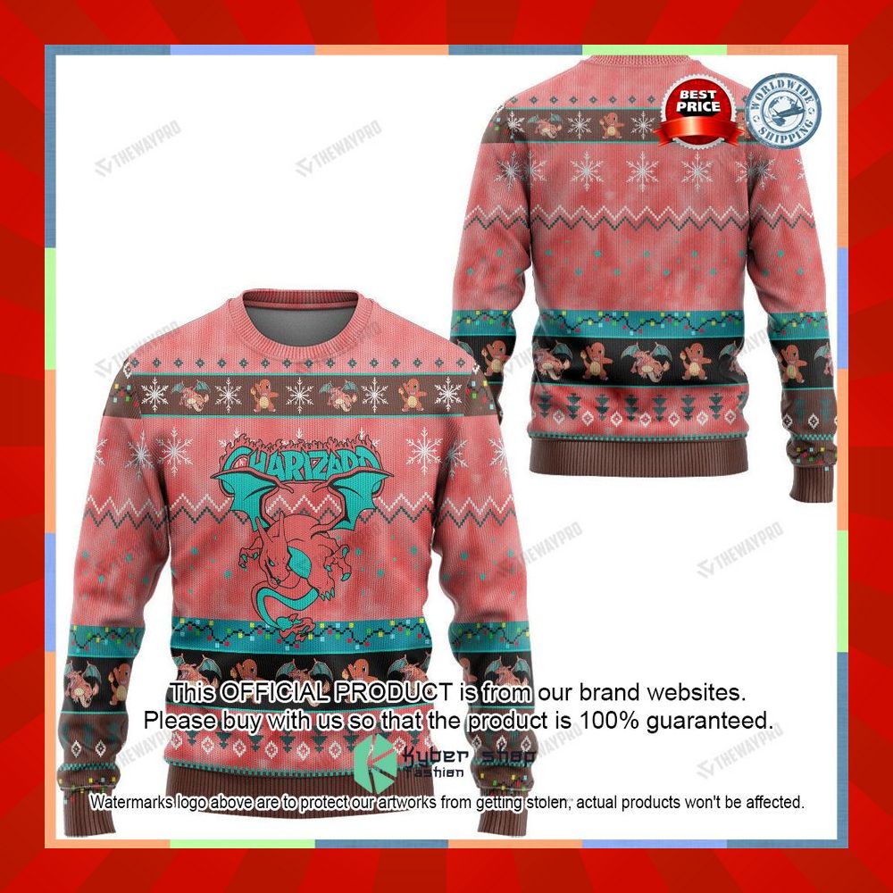 Charizard pink Christmas Sweater 10 Charizard pink Christmas Sweater word1