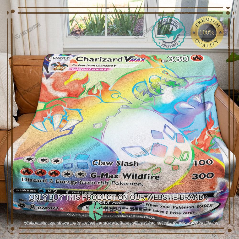 charizard vmax champions path anime pokemon blanket 1 22677