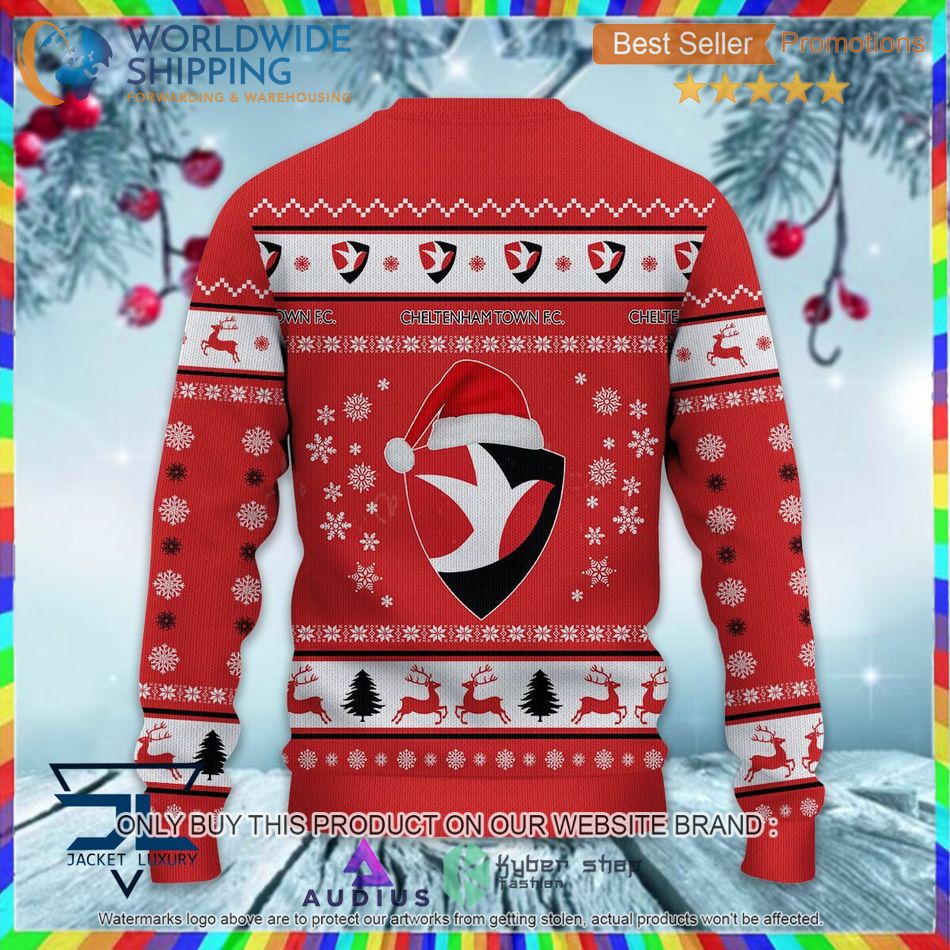 Cheltenham Town F.C EFL Ugly Christmas Sweater 3 cheltenham town f c efl ugly christmas sweater 3 9122