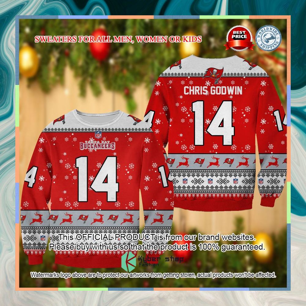 Chris Godwin Tampa Bay Buccaneers Christmas Sweater 3