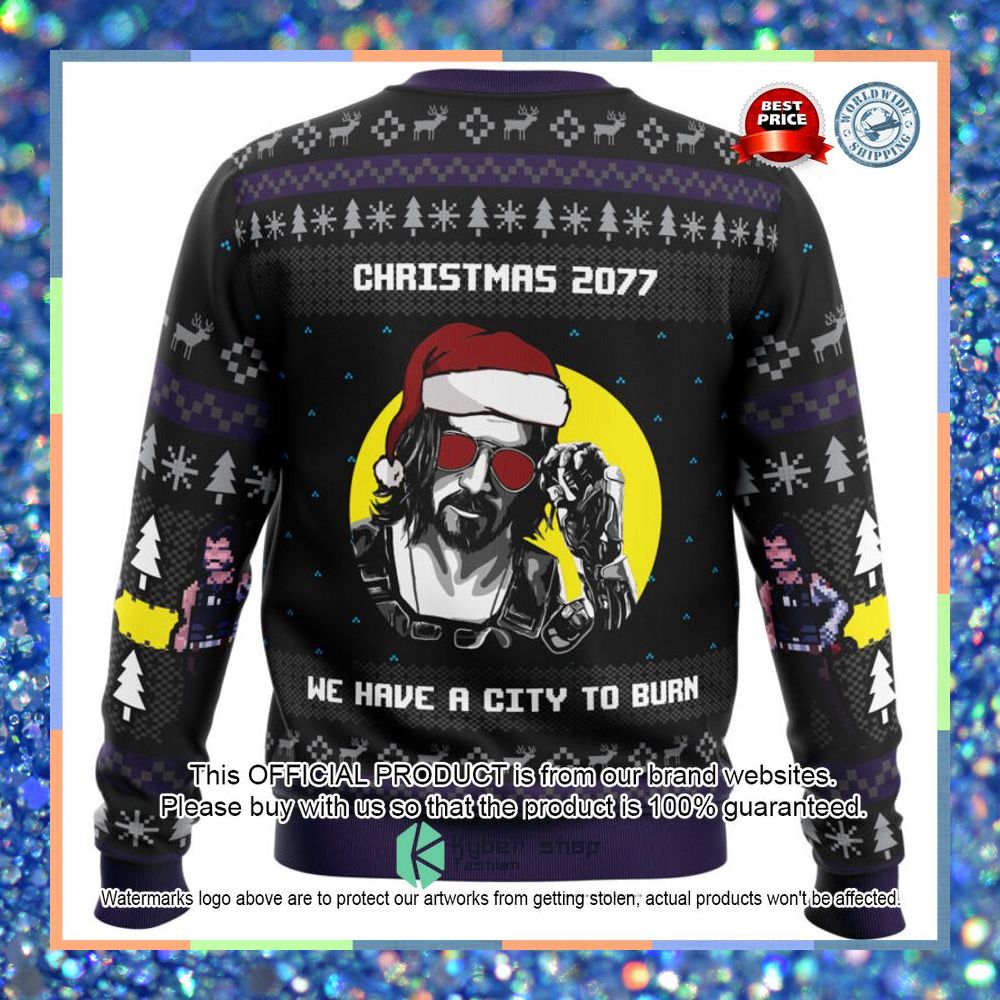 Christmas 2077 Cyberpunk 2077 Christmas Sweater 6