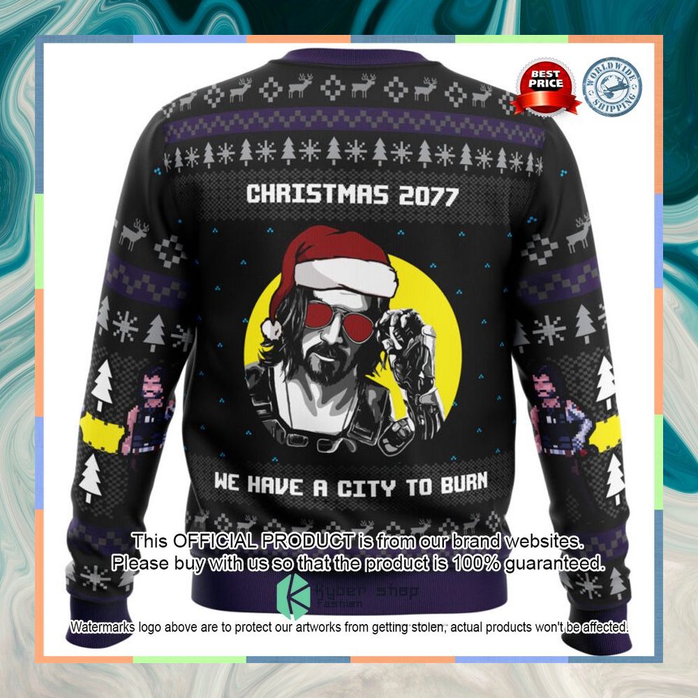 Christmas 2077 Cyberpunk 2077 Christmas Sweater 9