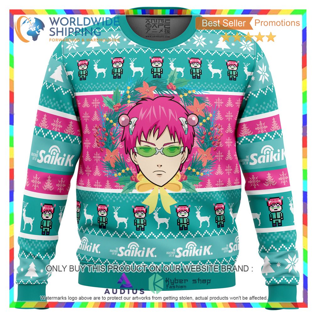 christmas at school saiki kusuo no psi nan ugly christmas sweater 2 4885