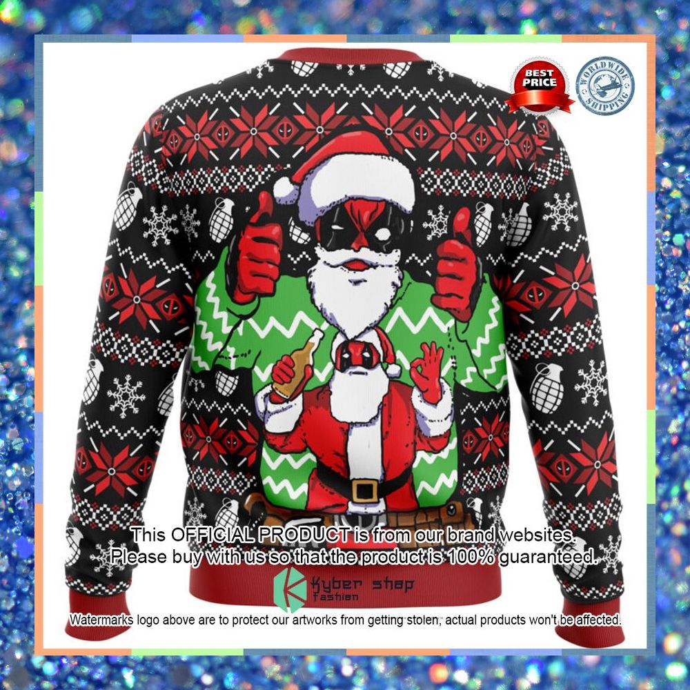 Santa Claus Deadpool Marvel Christmas Sweater 6