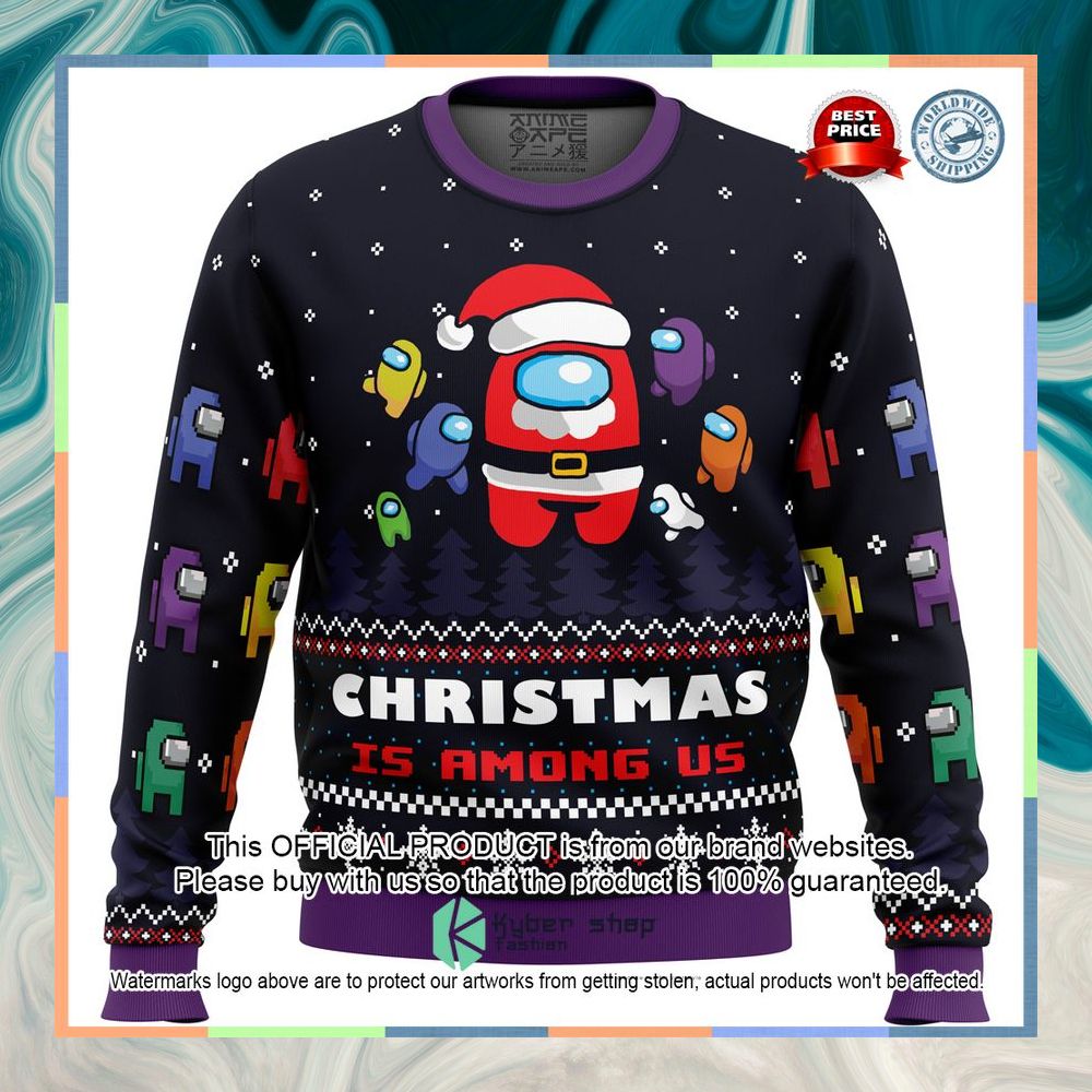 Christmas is Among Us Christmas Sweater 5 Christmas is Among Us Christmas Sweater word1