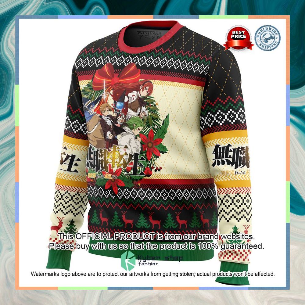 Christmas Is Here Mushoku Tensei: Jobless Reincarnation Christmas Sweater 8 Christmas Is Here Mushoku Tensei: Jobless Reincarnation Christmas Sweater word3