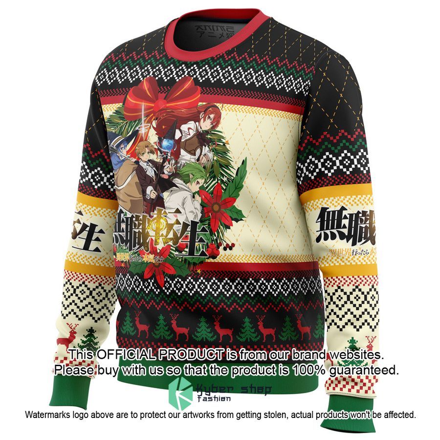 Christmas Is Here Mushoku Tensei: Jobless Reincarnation Christmas Sweater 3 Christmas Is Here Mushoku Tensei: Jobless Reincarnation Christmas Sweater word3