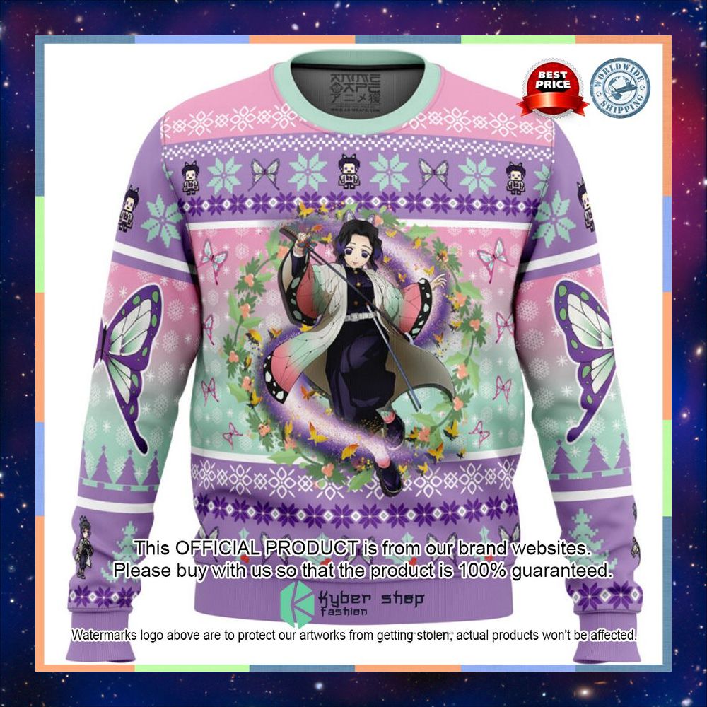 Christmas Kochou Shinobu Demon Slayer Sweater Christmas 5