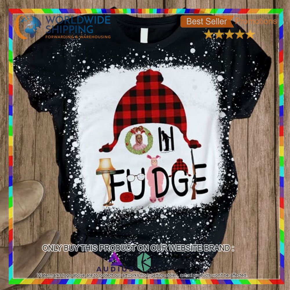 christmas story oh fudge black pajamas set 2 58507
