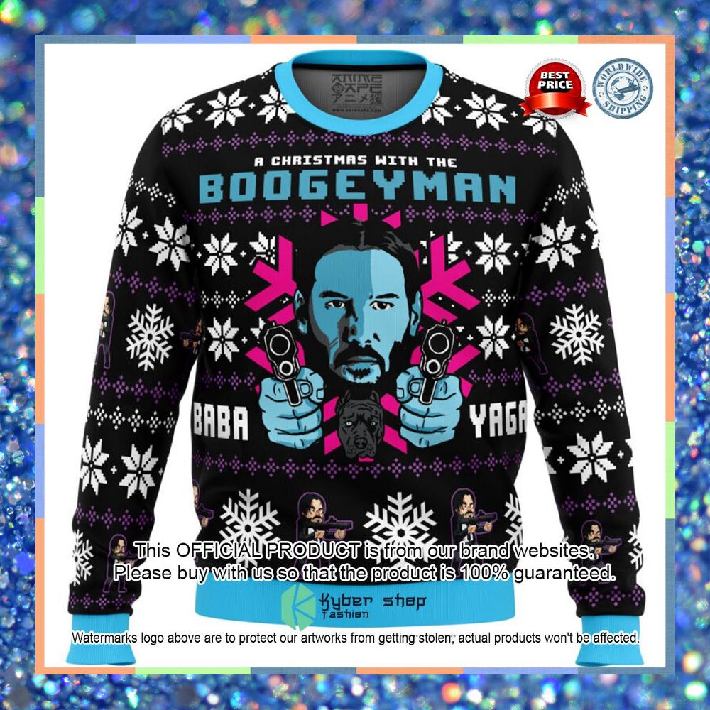 Christmas with the Boogeyman John Wick Christmas Sweater 10