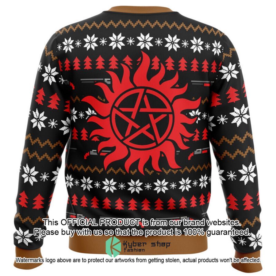 Christmas with the Winchesters Supernatural Christmas Sweater 7