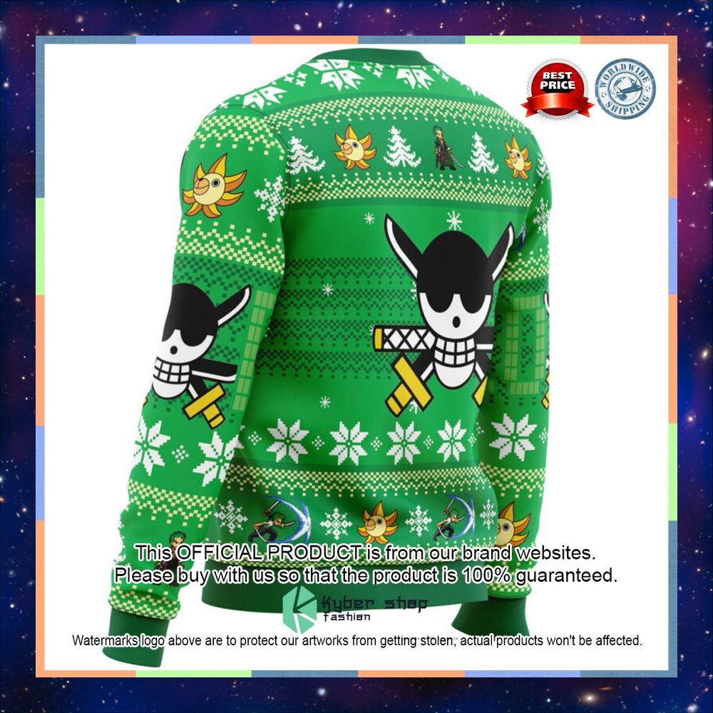 Christmas Wreath Roronoa Zoro One Piece Sweater 7 Christmas Wreath Roronoa Zoro One Piece Sweater word3