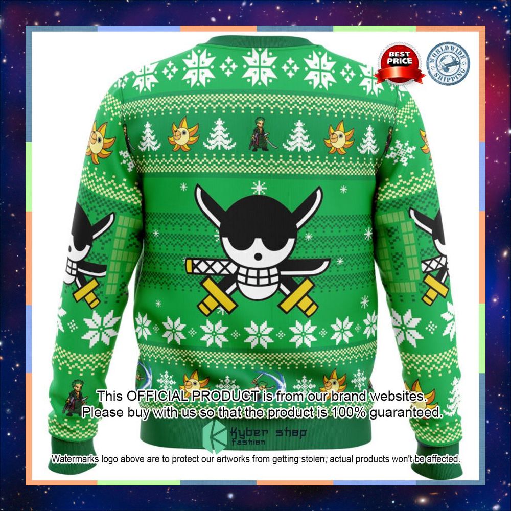 Christmas Wreath Roronoa Zoro One Piece Sweater 8 Christmas Wreath Roronoa Zoro One Piece Sweater word3