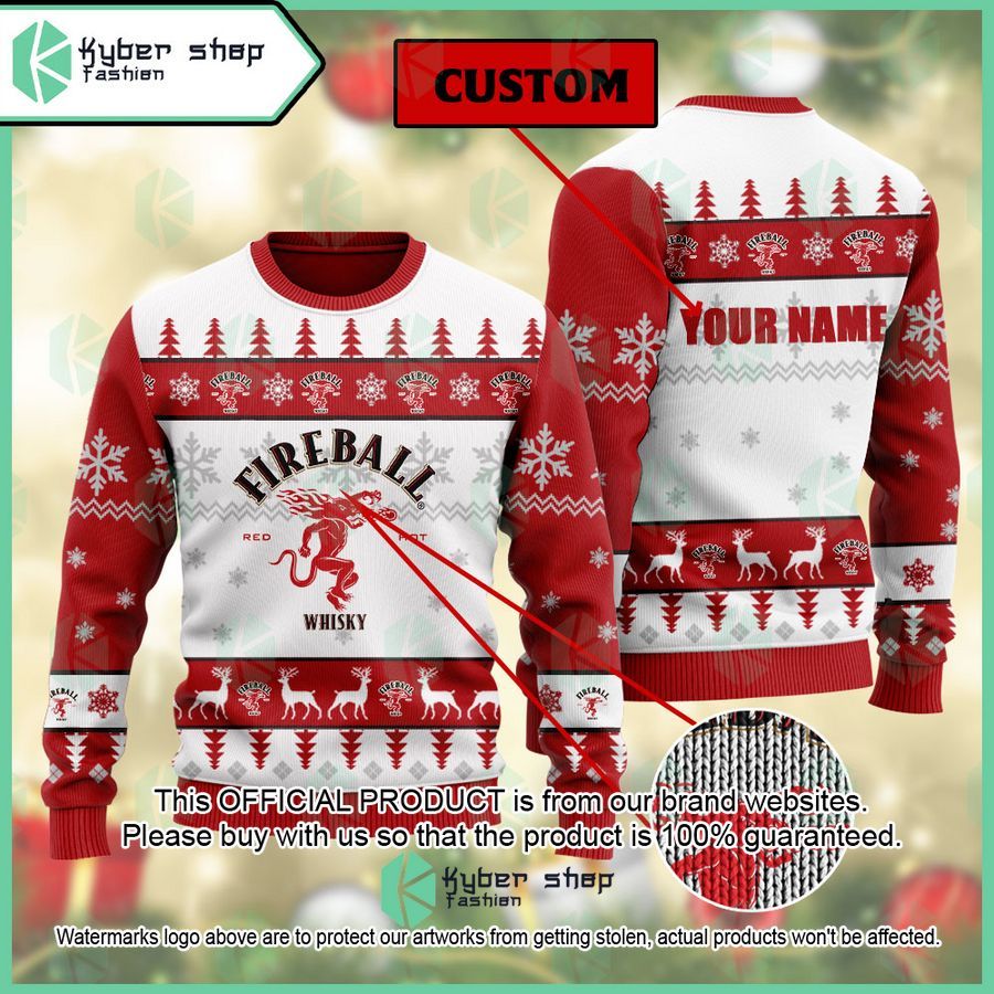 Personalized Cinnamon Whisky Christmas Sweater