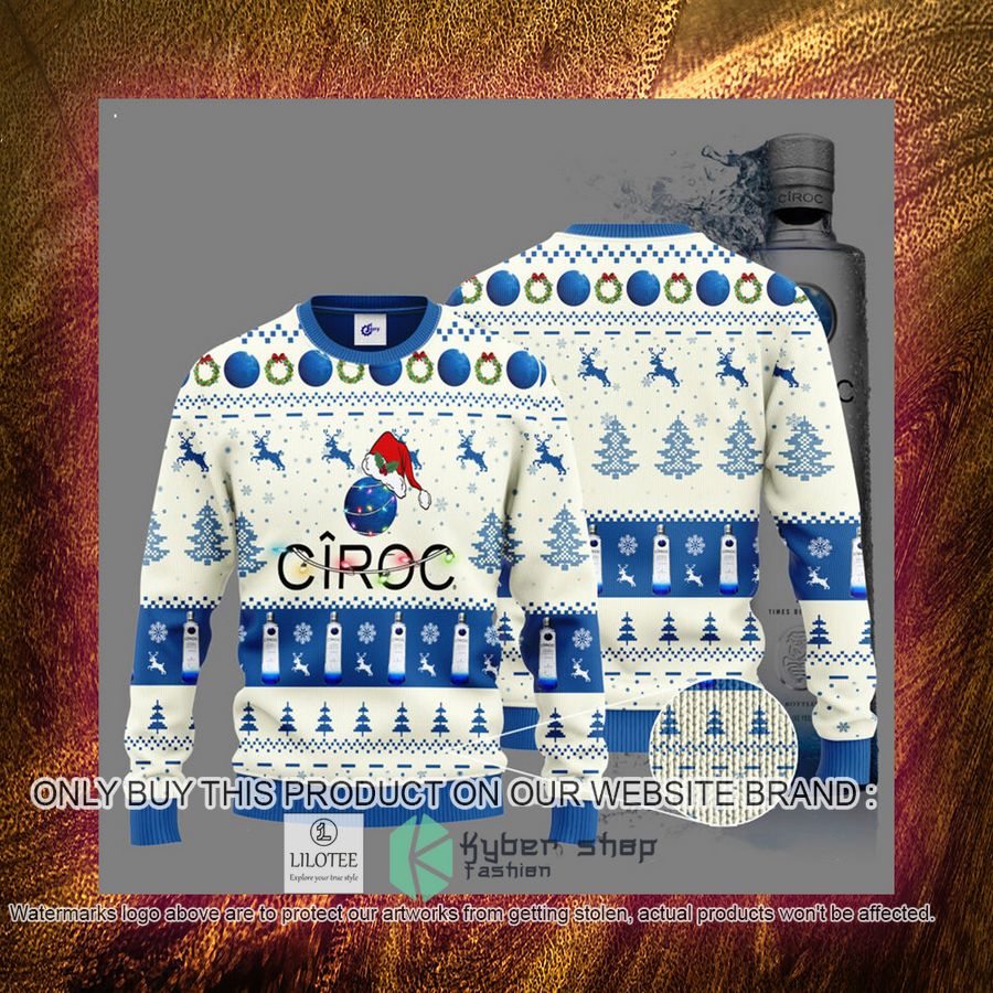 Ciroc Santa Hat Christmas Sweater, Sweatshirt 4 ciroc santa hat christmas sweater sweatshirt 4 3164