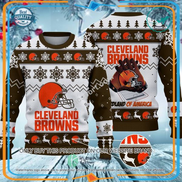 Cleveland Browns Hardland of America Christmas Sweater 3 Cleveland Browns Hardland of America Christmas Sweater word1