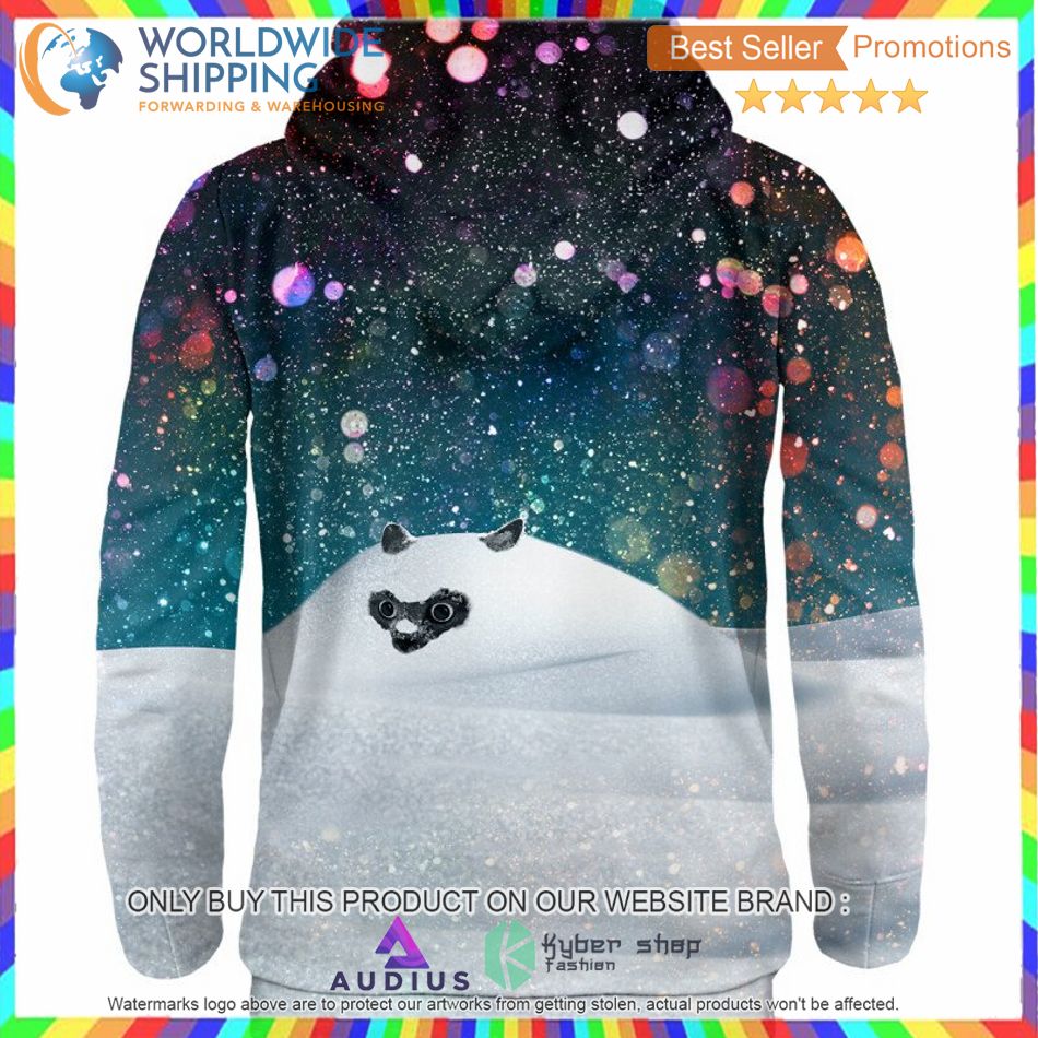 cocaine everywhere let it snow black cat green hoodie 2 40230