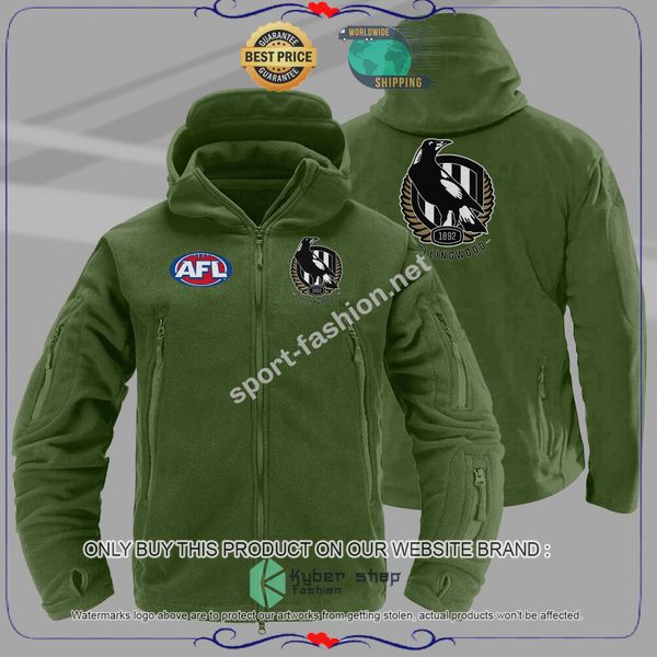 Collingwood Magpies Tactical Hoodie 5 Collingwood Magpies Tactical Hoodie word1