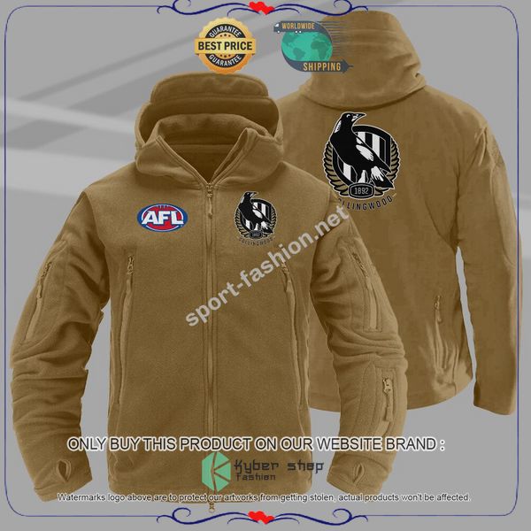 Collingwood Magpies Tactical Hoodie 7 Collingwood Magpies Tactical Hoodie word1