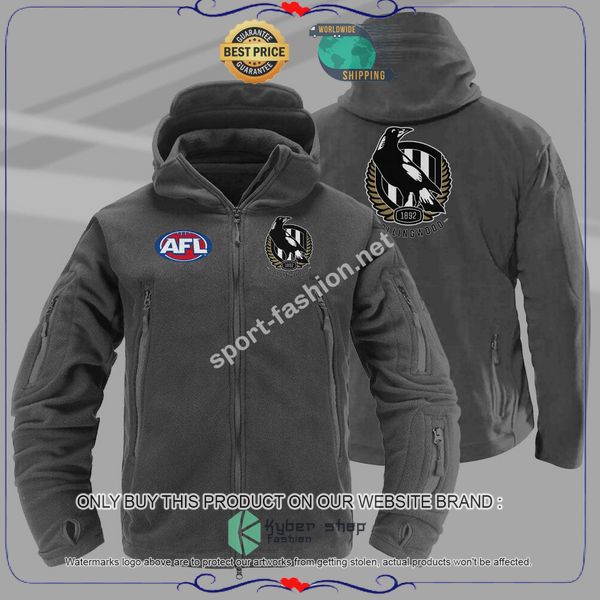 Collingwood Magpies Tactical Hoodie 8 Collingwood Magpies Tactical Hoodie word1