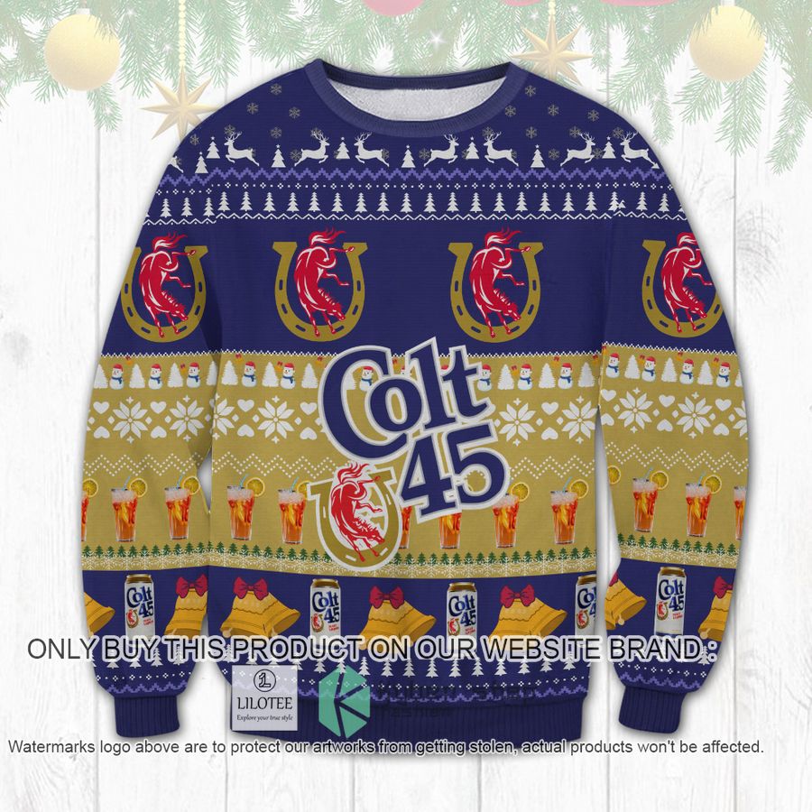 colt 45 christmas sweater sweatshirt 1 51482