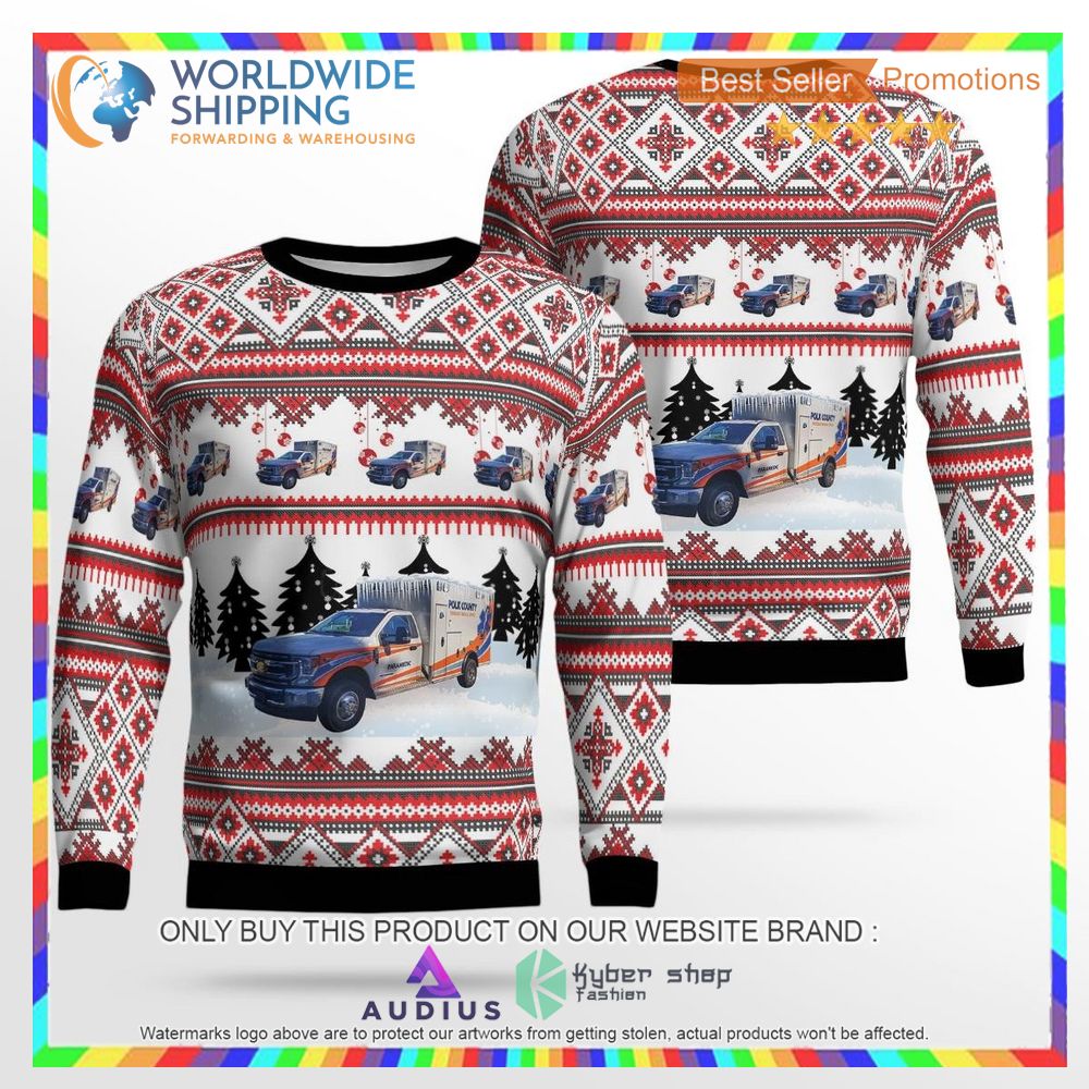 company 12 occoquan woodbridge lorton volunteer fire department ugly christmas sweater 1 48650