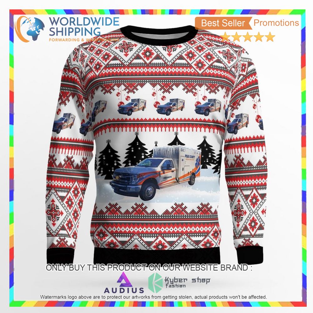company 12 occoquan woodbridge lorton volunteer fire department ugly christmas sweater 2 21215