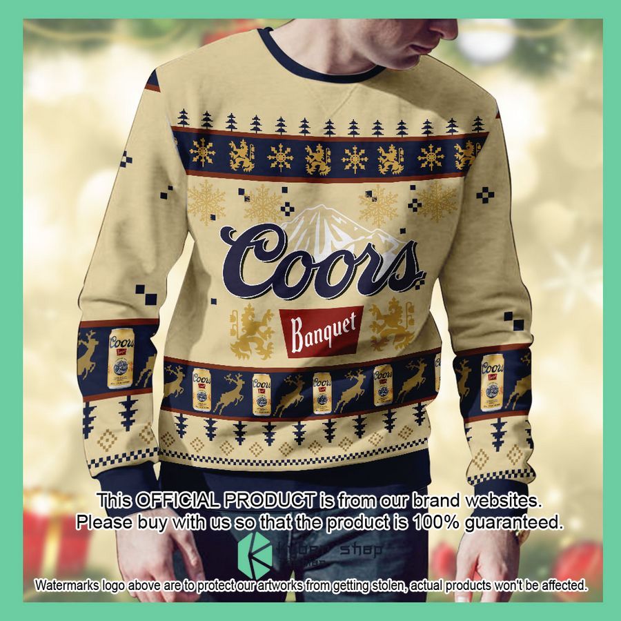 Coors Banquet logo Christmas Sweater 4