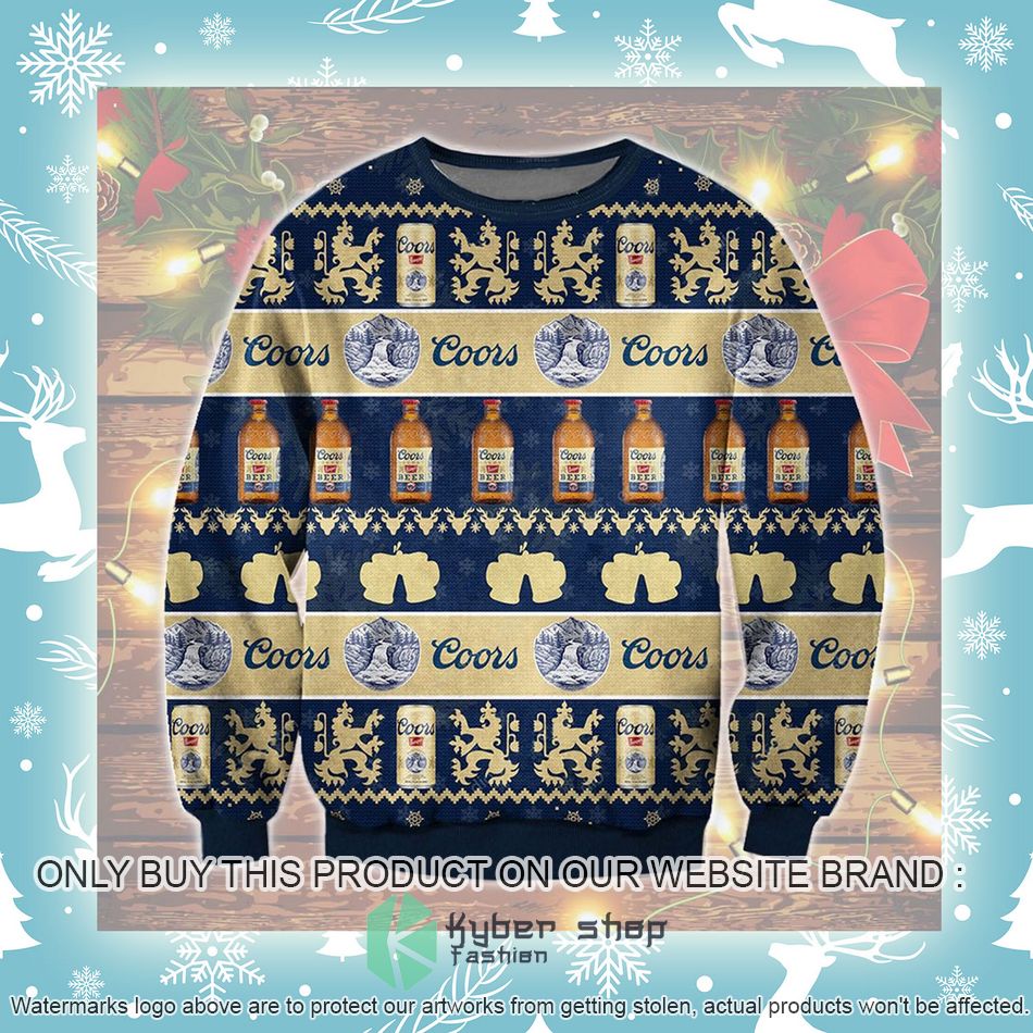Coors Beer Ugly Christmas Sweater 3 coors beer ugly christmas sweater 3 5319