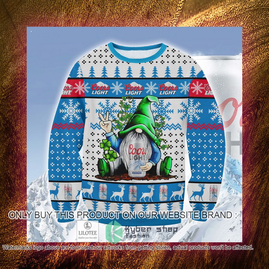 Coors Light Gnome Christmas Sweater, Sweatshirt 4 coors light gnome christmas sweater sweatshirt 4 7032