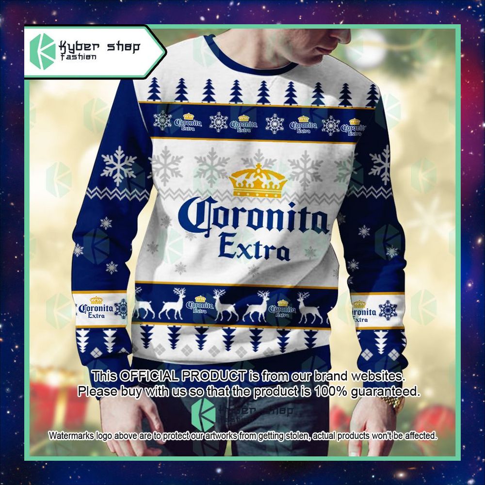 Personalized Corona Extra Coronita Christmas Sweater 7 Personalized Corona Extra Coronita Christmas Sweater word1