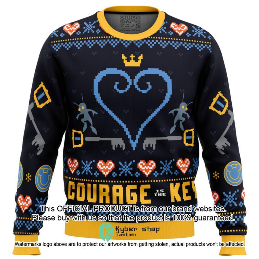 Courage Is The Key Kingdom Hearts Christmas Sweater 14
