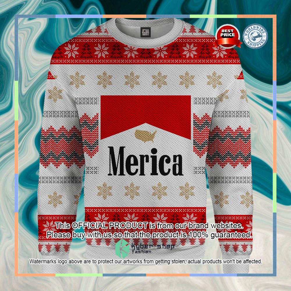 Cowboy Killer Merica Christmas Sweater 3 Cowboy Killer Merica Christmas Sweater word1
