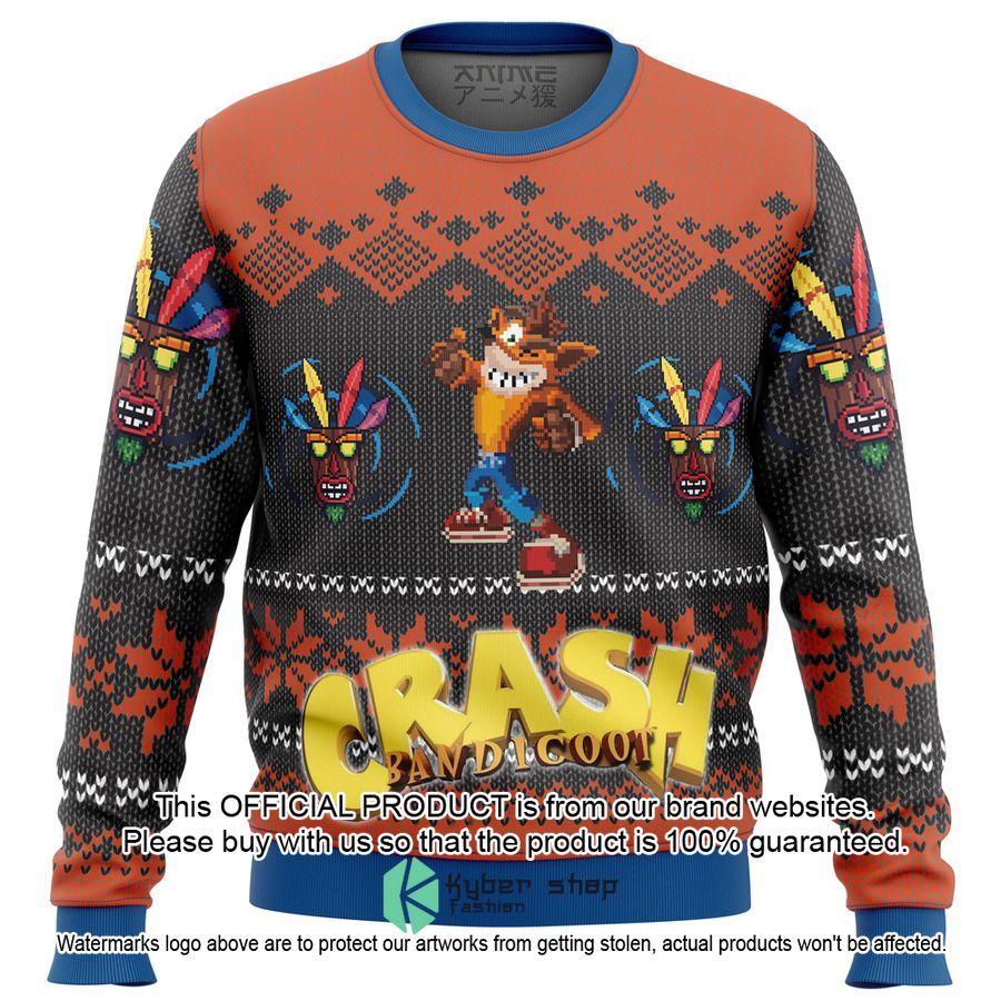 Crash Bandicoot Alt Christmas Sweater