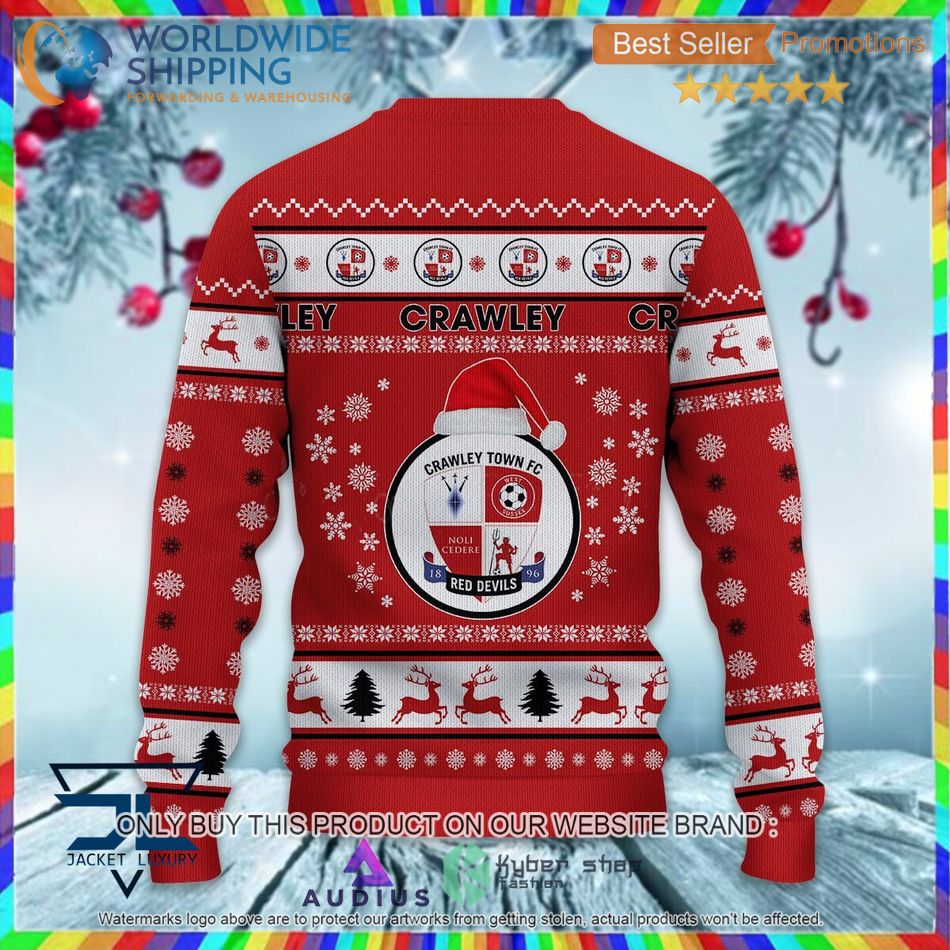 Crawley Town EFL Ugly Christmas Sweater 3 crawley town efl ugly christmas sweater 3 80599