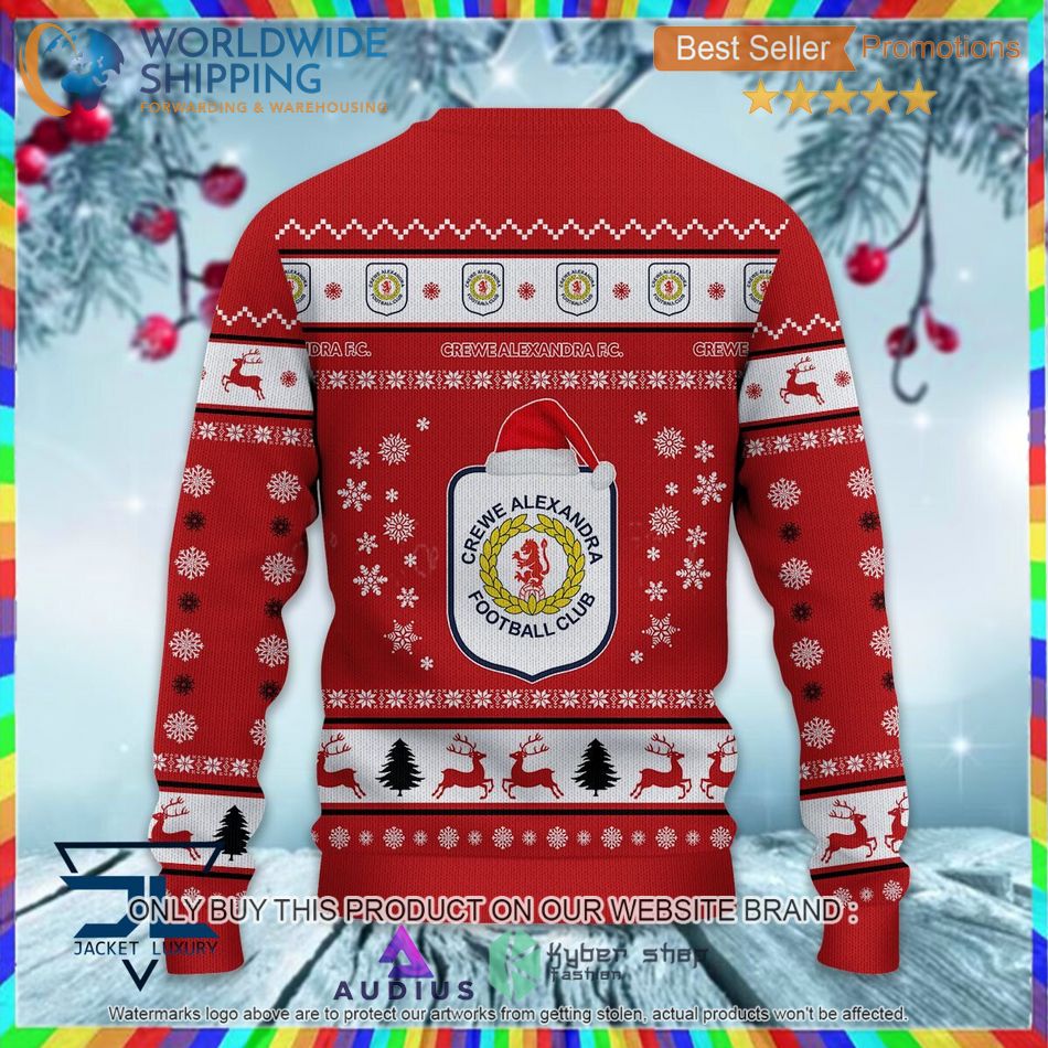 Crewe Alexandra EFL Ugly Christmas Sweater 3 crewe alexandra efl ugly christmas sweater 3 60190
