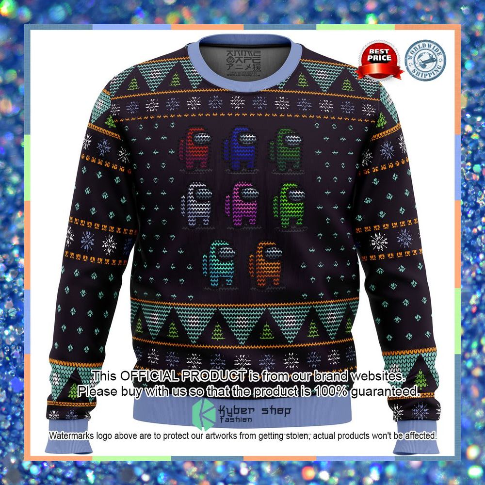 Crewmate Among Us Christmas Sweater 3 Crewmate Among Us Christmas Sweater word2