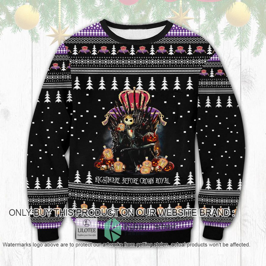 crown royal nightmare christmas sweater sweatshirt 1 51905